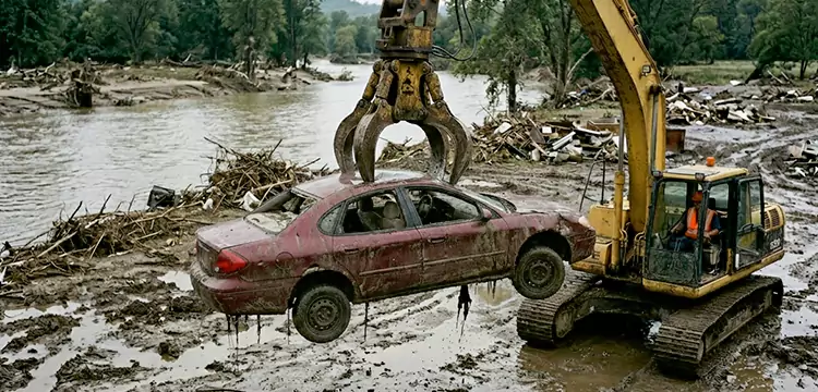 Flood-Damaged Junk Car Disposal in Tampa